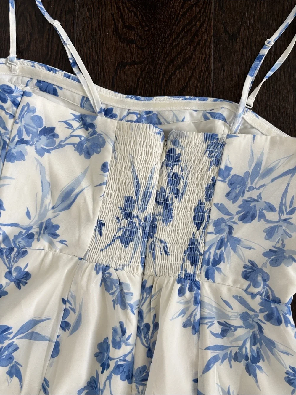 Blue Floral Slip Maxi Dress